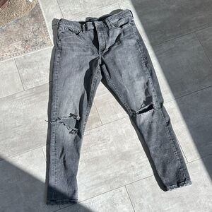 Banana Republic Women's Distressed black Skinny Jeans